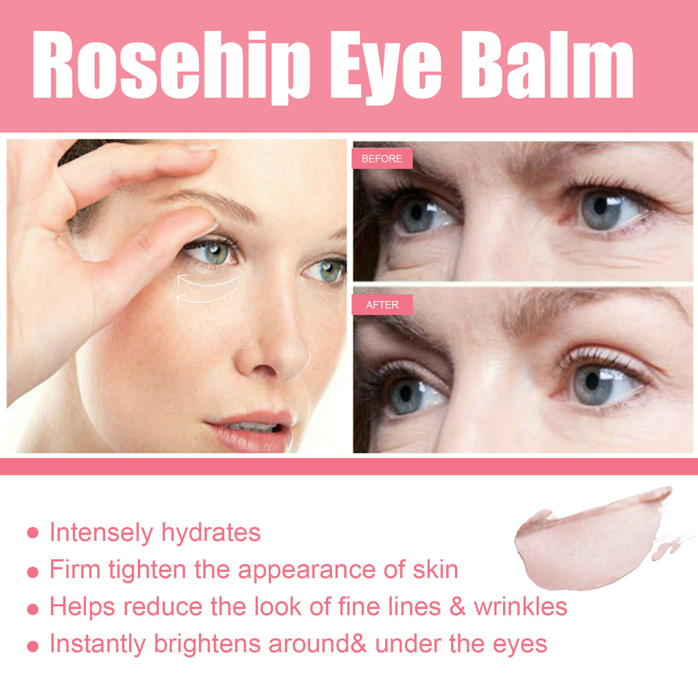 Rosehip Eye Stick, Hydrating Eye Stick Multi Balm